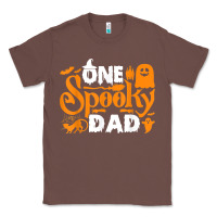 One Spooky Dad Funny Cat Boo Dad Halloween Costume Design T Shirt Classic Tee | Teevron