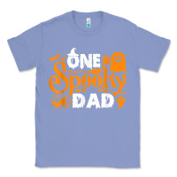 Colony Blue one spooky dad funny cat boo dad halloween costume design t shirt Classic Tee - minhPixels