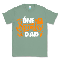 Sage one spooky dad funny cat boo dad halloween costume design t shirt Classic Tee - minhPixels
