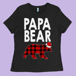 Papa Bear Ladies Tee Designed By Bettercallsaul