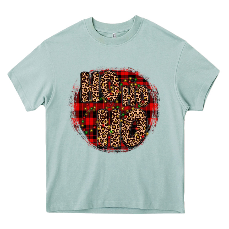 Ho Ho Ho Wood Slice Ornament Heavy Core Tee by JahusDesignShop | Teevron