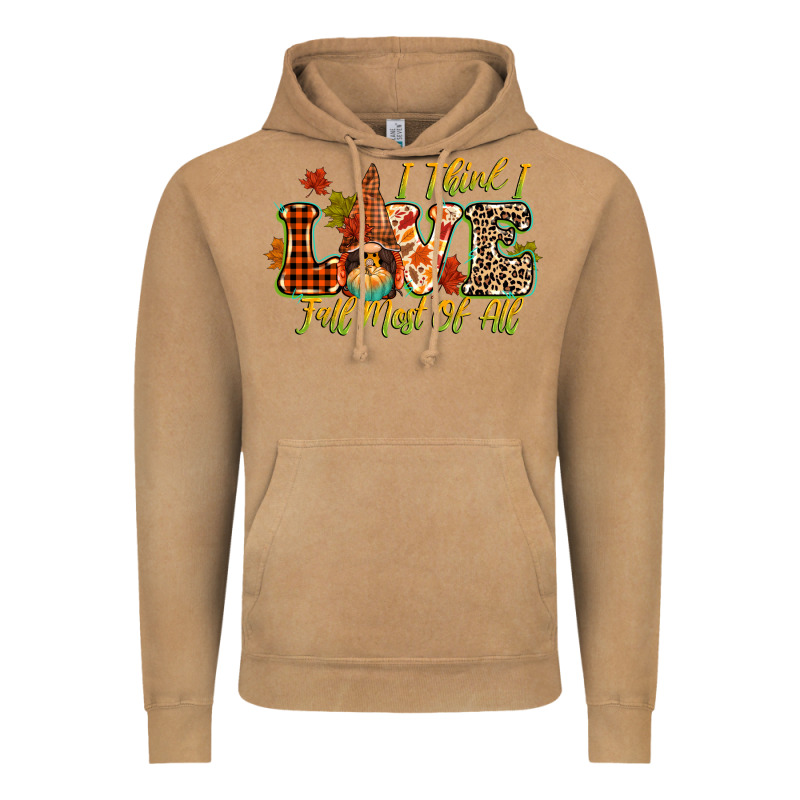 I Think I Love Fall Most Of All Vintage Hoodie by CowGirlArtShop | Teevron
