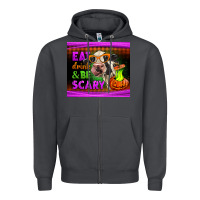 Smoke eat drink and be scary cow Zipper Hoodie - LillyAllenDesigns