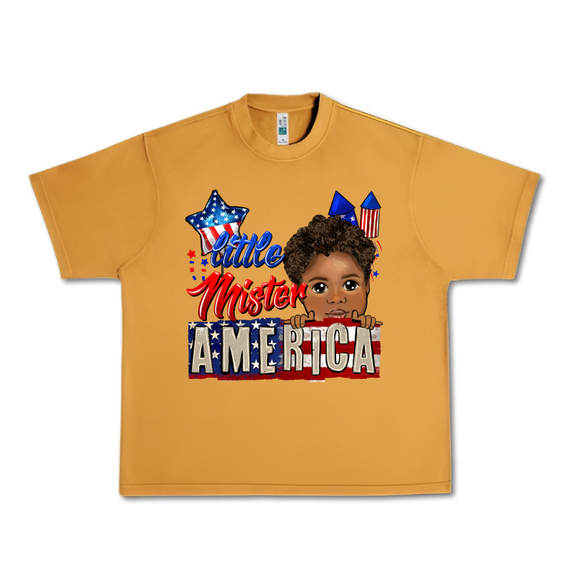 Little Mister America Black Boy Urban Heavy Tee by CowGirlArtShop | Teevron