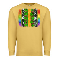 Antique Gold st patricks day rainbow brushstroke Premium Sweatshirt - Artiststas