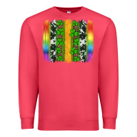 Cardinal st patricks day rainbow brushstroke Premium Sweatshirt - Artiststas