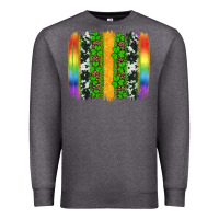 Charcoal Heather st patricks day rainbow brushstroke Premium Sweatshirt - Artiststas