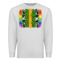 Dove Grey st patricks day rainbow brushstroke Premium Sweatshirt - Artiststas
