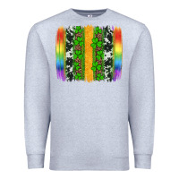 Heather Grey st patricks day rainbow brushstroke Premium Sweatshirt - Artiststas