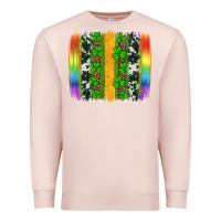 Pale Pink st patricks day rainbow brushstroke Premium Sweatshirt - Artiststas