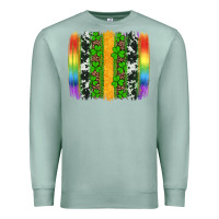 Seafoam st patricks day rainbow brushstroke Premium Sweatshirt - Artiststas