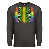 Smoke st patricks day rainbow brushstroke Premium Sweatshirt - Artiststas