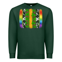 Sports Green st patricks day rainbow brushstroke Premium Sweatshirt - Artiststas