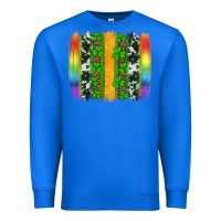 True Royal st patricks day rainbow brushstroke Premium Sweatshirt - Artiststas