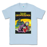 Dusty Blue Tales From The Cryptkeeper-Figzk Classic Tee - minhPixels
