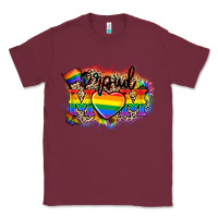 Burgundy Proud Mom leopard Classic Tee - NancyCooperArtShop