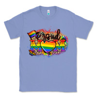 Colony Blue Proud Mom leopard Classic Tee - NancyCooperArtShop