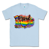 Dusty Blue Proud Mom leopard Classic Tee - NancyCooperArtShop