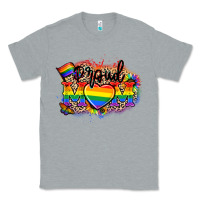 Heather Grey Proud Mom leopard Classic Tee - NancyCooperArtShop
