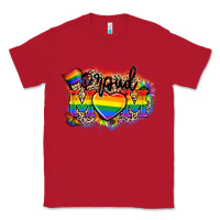 Red Proud Mom leopard Classic Tee - NancyCooperArtShop