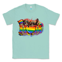 Seafoam Proud Mom leopard Classic Tee - NancyCooperArtShop