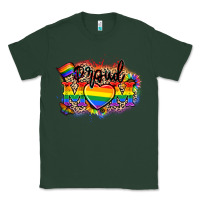 Sports Green Proud Mom leopard Classic Tee - NancyCooperArtShop