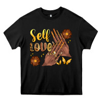 Black black woman self love nails Heavy Core Tee - Artiststas