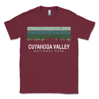 Burgundy Cuyahoga Valley National Park Ohio Gifts Oh Classic Tee - minhPixels