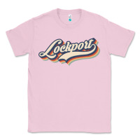 Bubblegum Pink I Love Lockport City Usa Retro Vintage Classic Tee - minhPixels