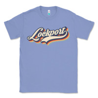 Colony Blue I Love Lockport City Usa Retro Vintage Classic Tee - minhPixels