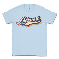 Dusty Blue I Love Lockport City Usa Retro Vintage Classic Tee - minhPixels