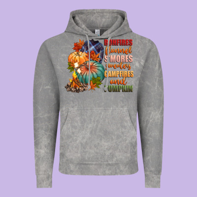 Bonfires Flannels Smores Campfires And Pu Vintage Hoodie Designed By Cowgirlartshop