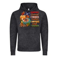 Vintage Black bonfires flannels smores campfires and pu Vintage Hoodie - CowGirlArtShop
