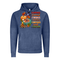 Vintage Denim bonfires flannels smores campfires and pu Vintage Hoodie - CowGirlArtShop