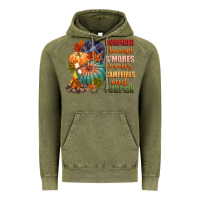 Vintage Olive bonfires flannels smores campfires and pu Vintage Hoodie - CowGirlArtShop