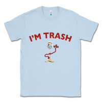 Dusty Blue i'm trash forky Classic Tee - minhPixels