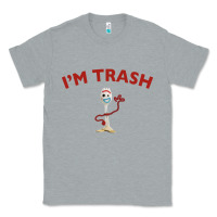 Heather Grey i'm trash forky Classic Tee - minhPixels
