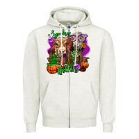 Spooky Halloween Cows Zipper Hoodie | Teevron