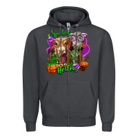 Smoke spooky halloween cows Zipper Hoodie - LillyAllenDesigns