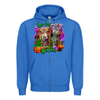 True Royal spooky halloween cows Zipper Hoodie - LillyAllenDesigns