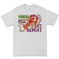 Dove Grey pinch peel eat repeat crawfish Premium Tee - RanaPortraitStore
