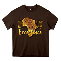 Chocolate Brown black excellence Heavy Core Tee - Artiststas