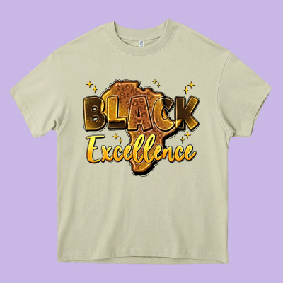 Black Excellence Heavy Core Tee Designed By Artiststas