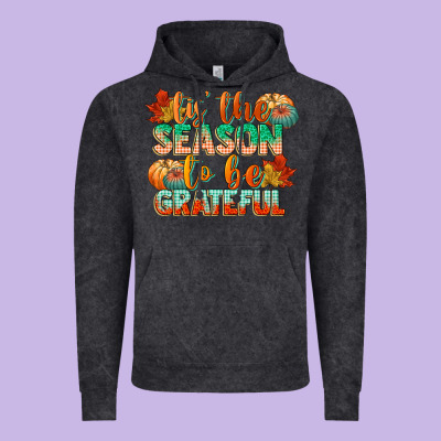 Tis The Season To Be Grateful Vintage Hoodie Designed By Cowgirlartshop