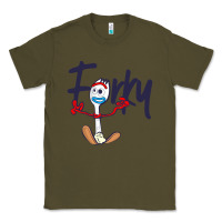 Army Green forky Classic Tee - minhPixels