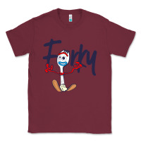 Burgundy forky Classic Tee - minhPixels