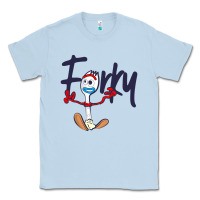 Dusty Blue forky Classic Tee - minhPixels