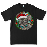 Black Frenchie Christmas Premium Tee - RanaPortraitStore