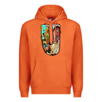 Carrot farm life alphabet lowercase letters u Premium Hoodie - BundleAndBundleShop