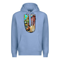 Colony Blue farm life alphabet lowercase letters u Premium Hoodie - BundleAndBundleShop